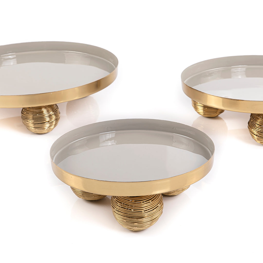 Set Of 3 Round Metal Stand