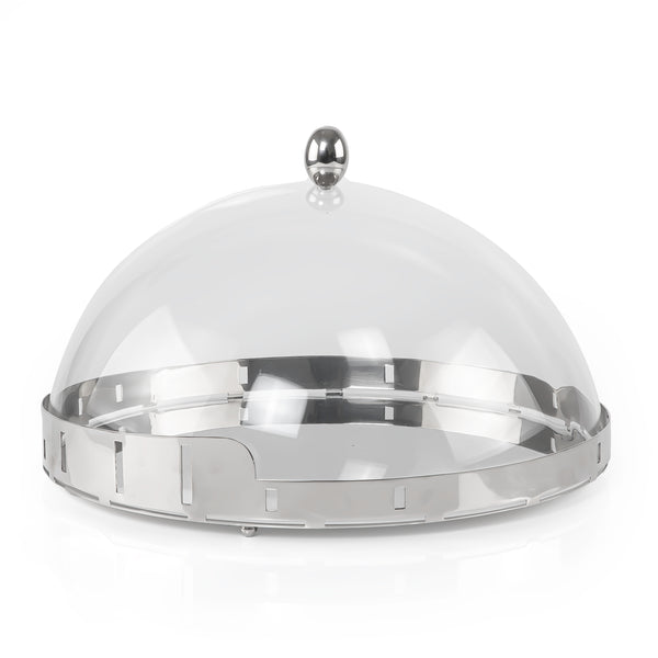 Stainless Steel Cake Stand with Acrylic Cover - Large