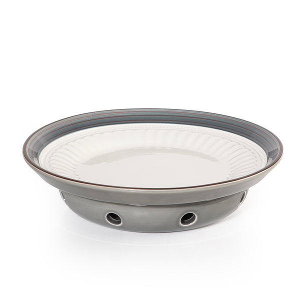 CERAMIC PLATE WITH STOVE STAND