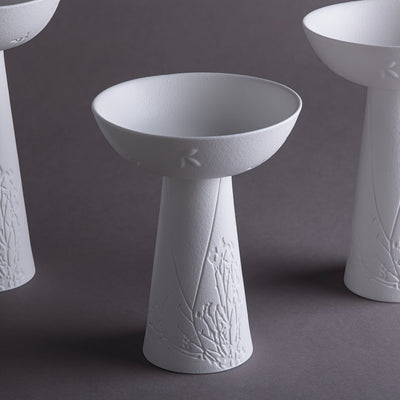 Set 3 Ceramic Stands with Gift Box – White