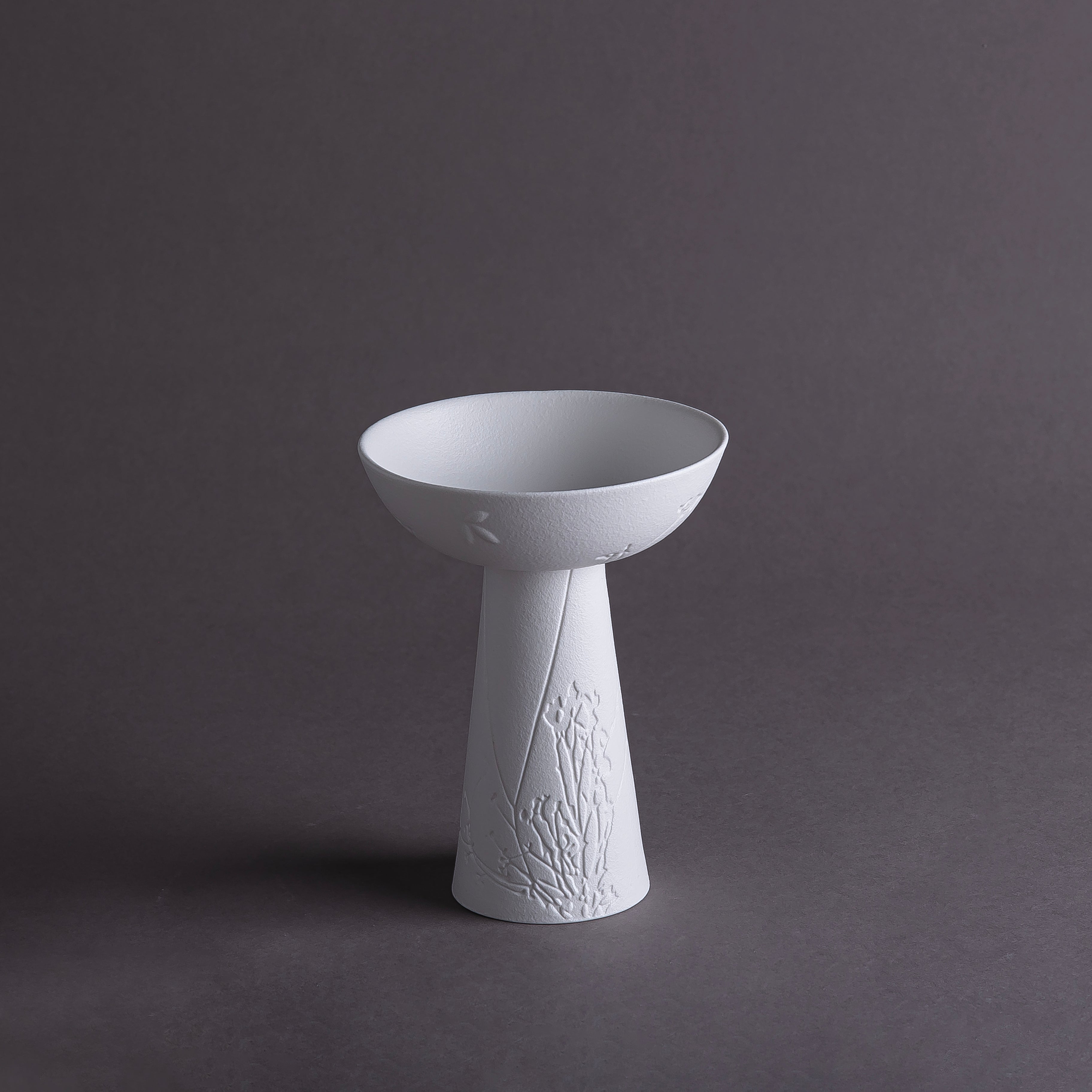 Mat White Ceramic Stand