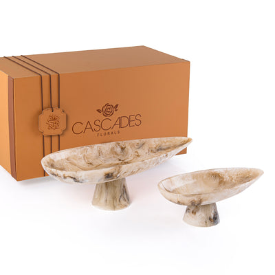 طقم 2 ستاند تقديم من الريزن مع بوكس هدايا - بيج 