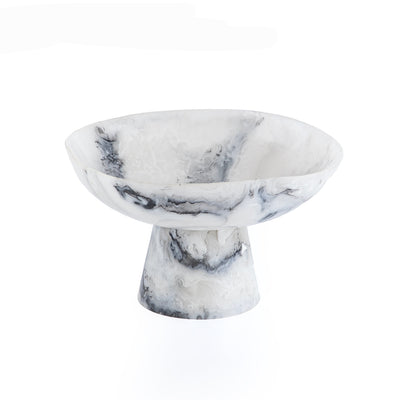 Large Resin Circular Stand - White & Black