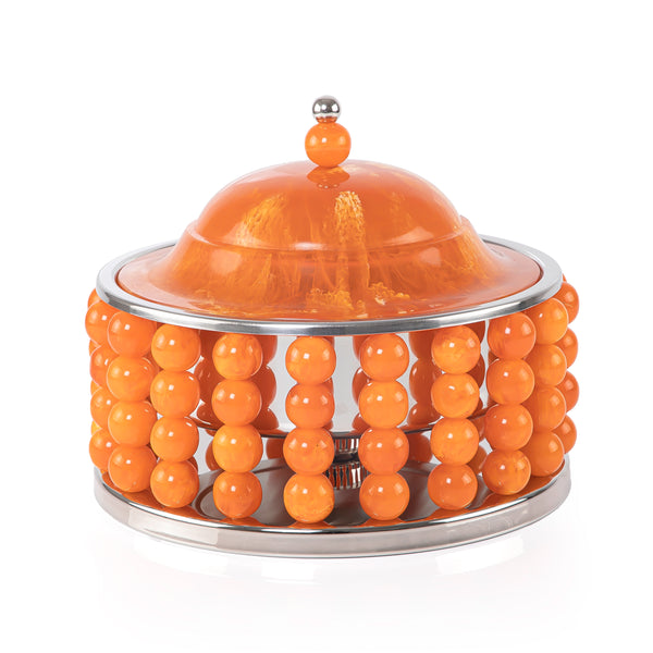 Stainless Food Warmer 2 Liter with Resin Beads - Orange