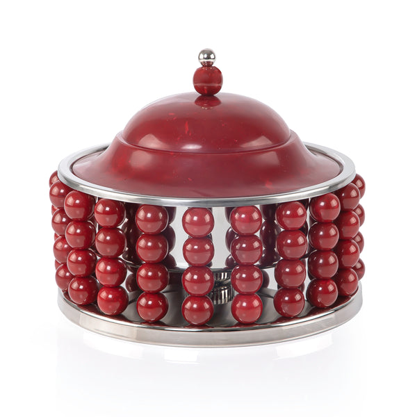 Stainless Food Warmer 2 Liter with Resin Beads - Maroon