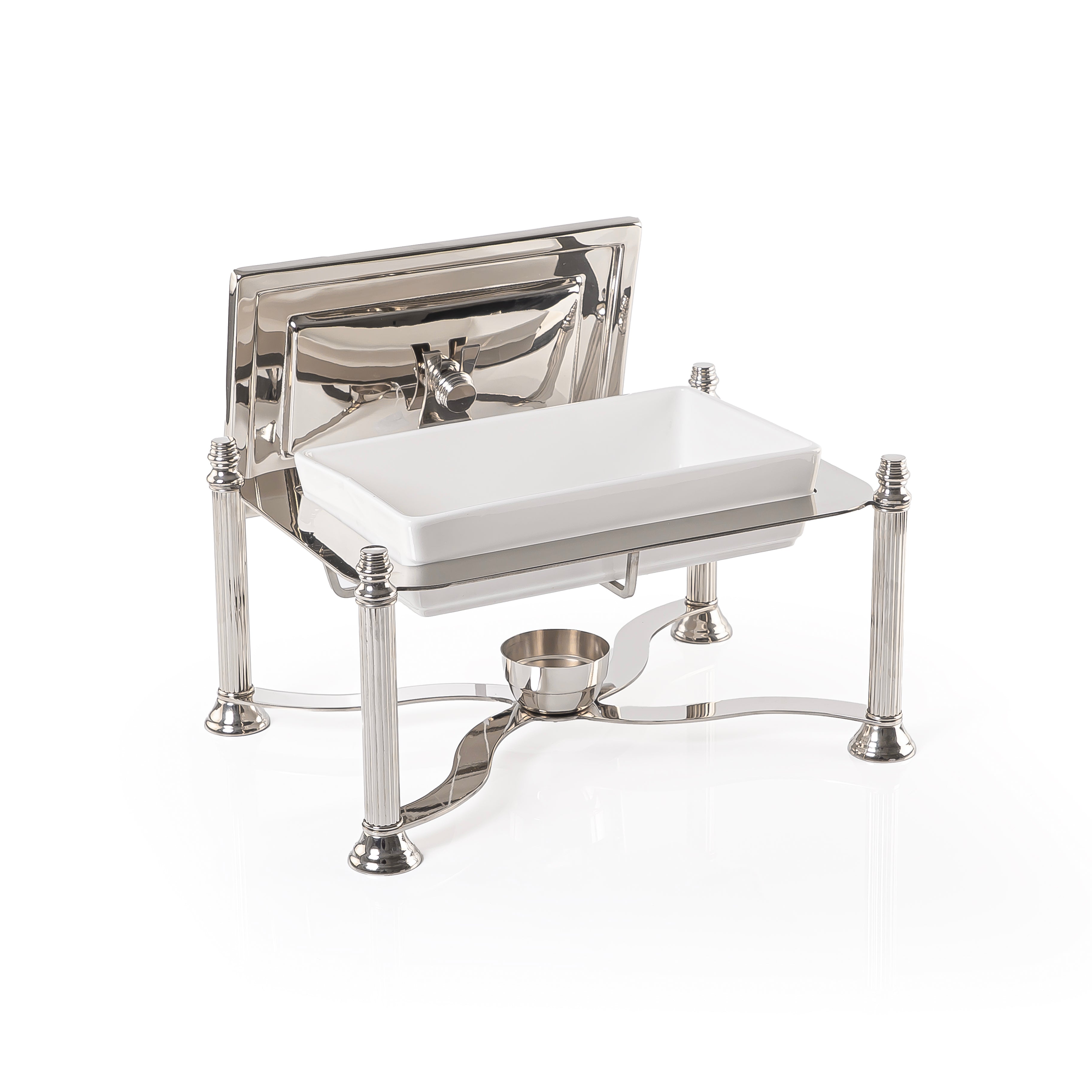 2L Durable stainless steel rectangular chafing dish - small