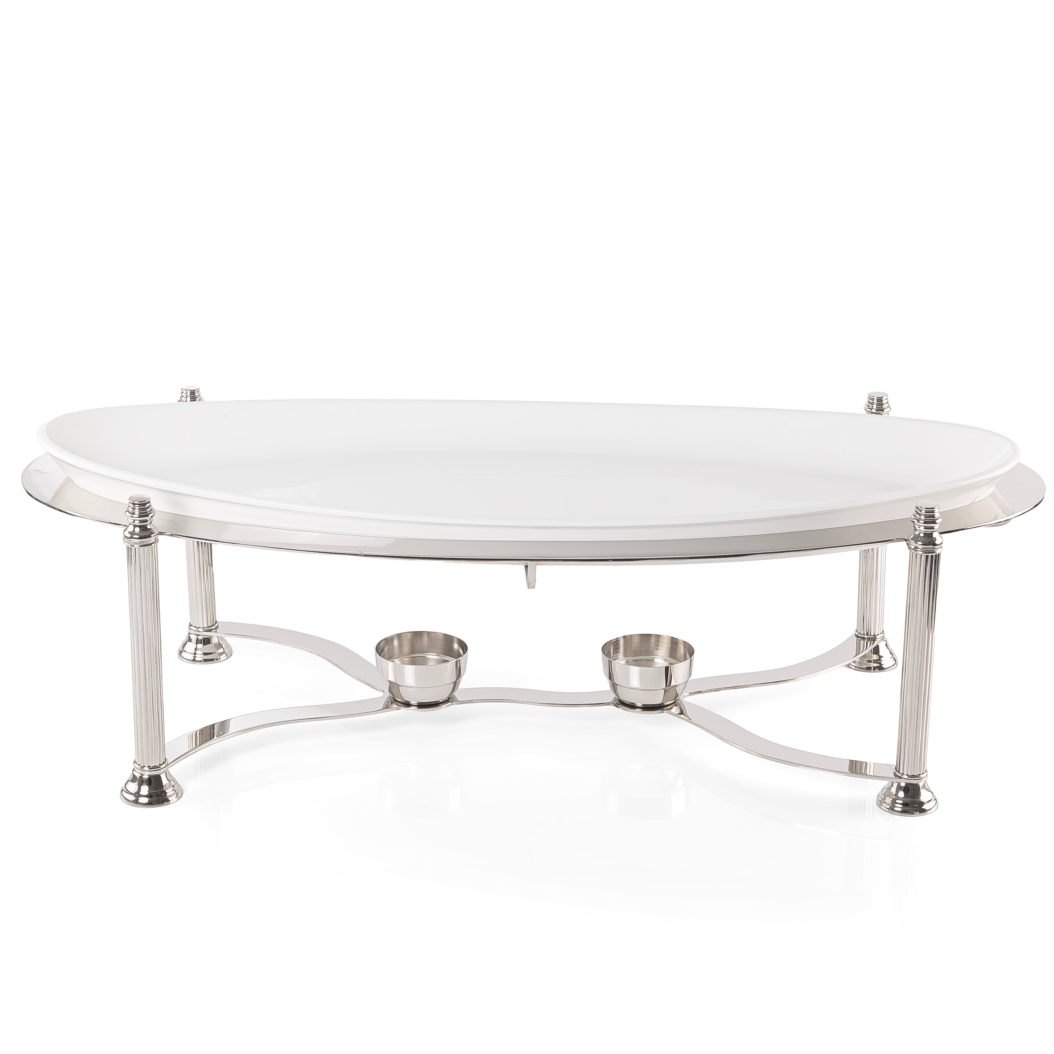 Stainless steel oval dish stand – CascadesKsa