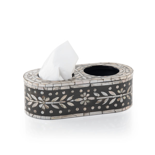 علبة مناديل من الصدف  بفتحتين