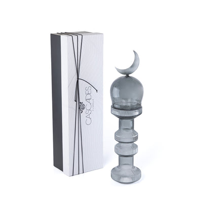 Small Glass Minarets Décor with Gift Box - Grey
