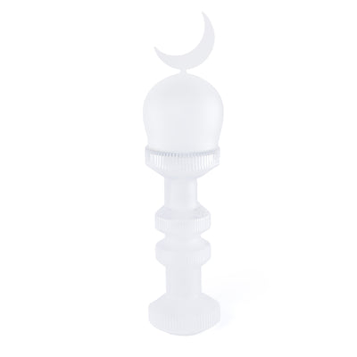 Small Glass Minarets Décor with Gift Box - White