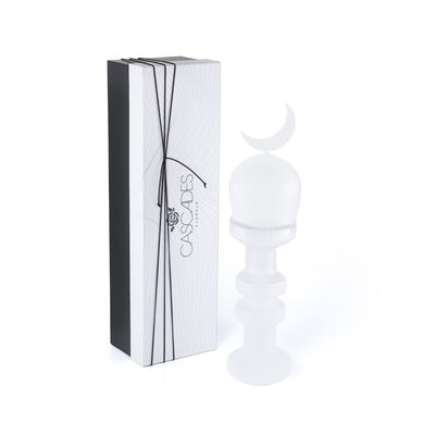 Small Glass Minarets Décor with Gift Box - White