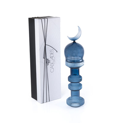 Small Glass Minarets Décor with Gift Box - Blue