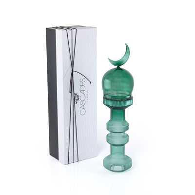 Small Glass Minarets Décor with Gift Box - Green
