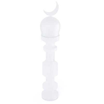 Medium Glass Minarets Décor with Gift Box - White