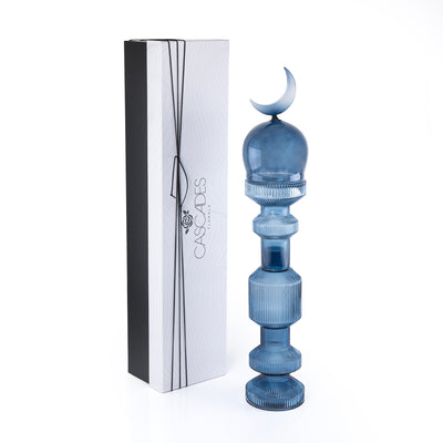 Medium Glass Minarets Décor with Gift Box - Blue