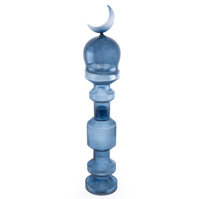 Medium Glass Minarets Décor with Gift Box - Blue