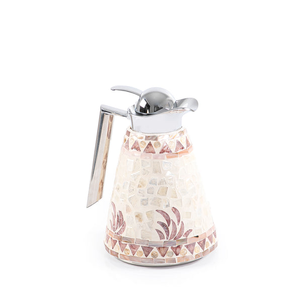 Conical Thermos With Mother Of Pearl Design - 1 Liter