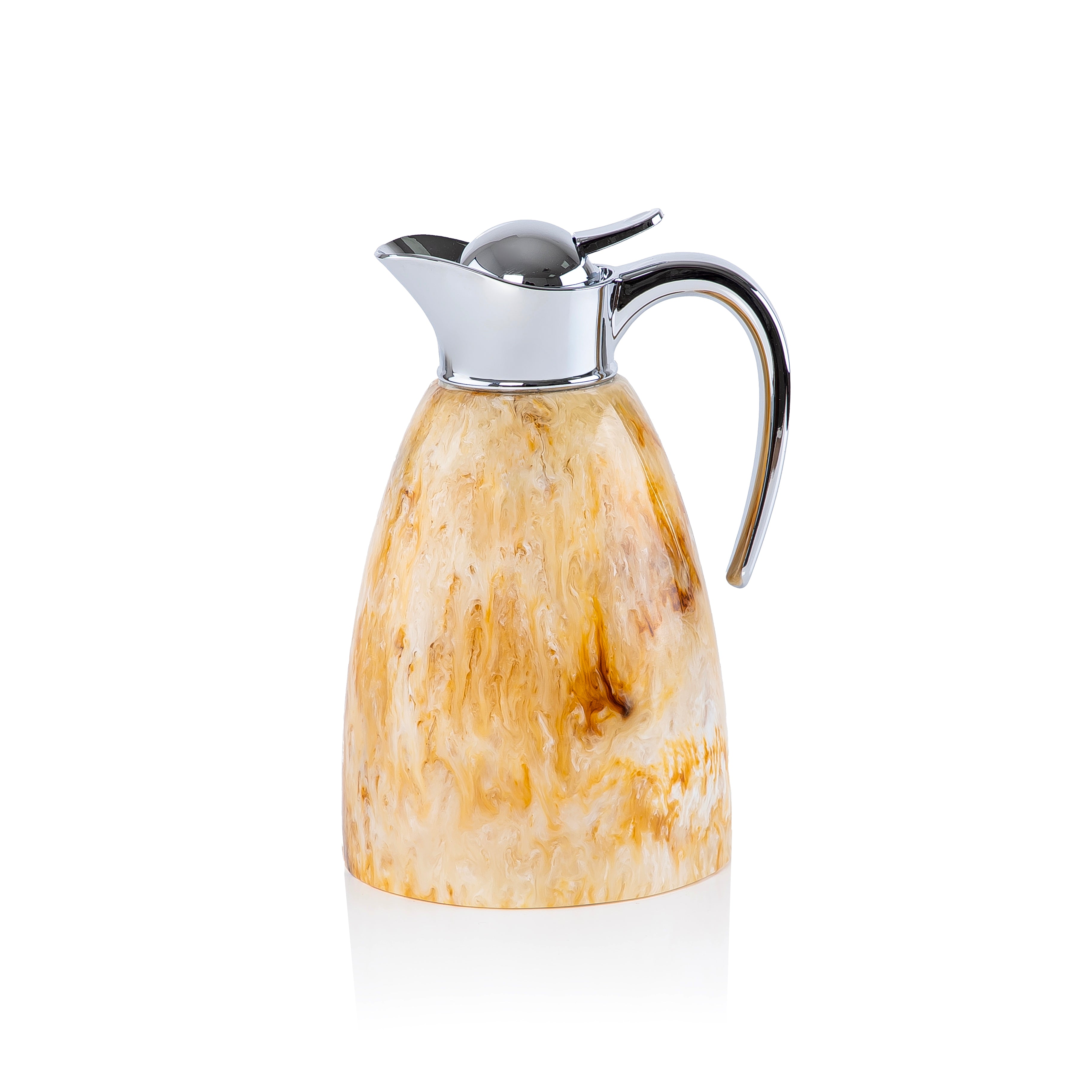 ترمس حافظ للحرارة من الراتنج سعة 1.5 لتر – أصفر