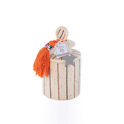 Ceramic Gergean Jar -Beige