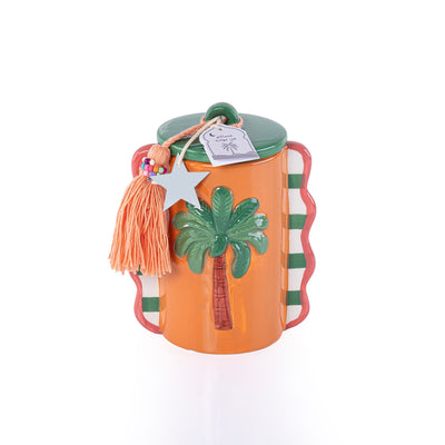 Ceramic Gergean Jar - Light Orange