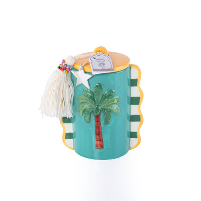 Ceramic Gergean Jar -Turquoise