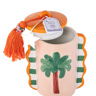 Ceramic Gergean Jar - Orange