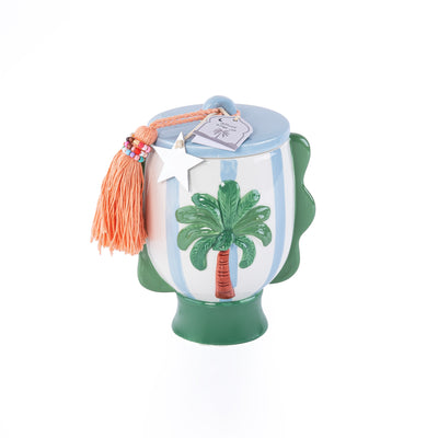 Ceramic Gergean Jar - Sky Blue