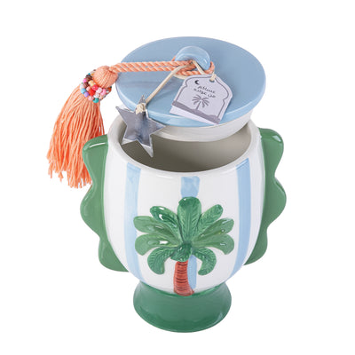 Ceramic Gergean Jar - Sky Blue