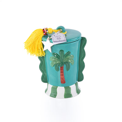 Ceramic Gergean Jar -Turquoise