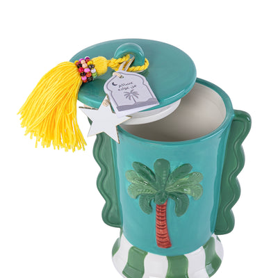 Ceramic Gergean Jar -Turquoise