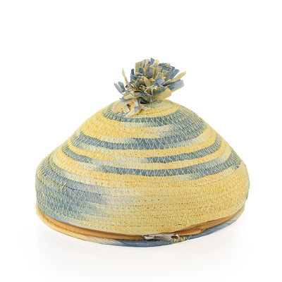 وعاء قرقيعان منسوجة يدويًا خيوط ملونة