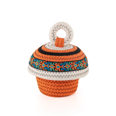 Handwoven Cone Gergean Box with Lid
