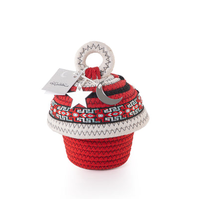 Handwoven Cone Gergean Box with Lid