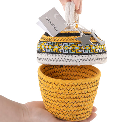 Handwoven Cone  Gergean Box with Lid