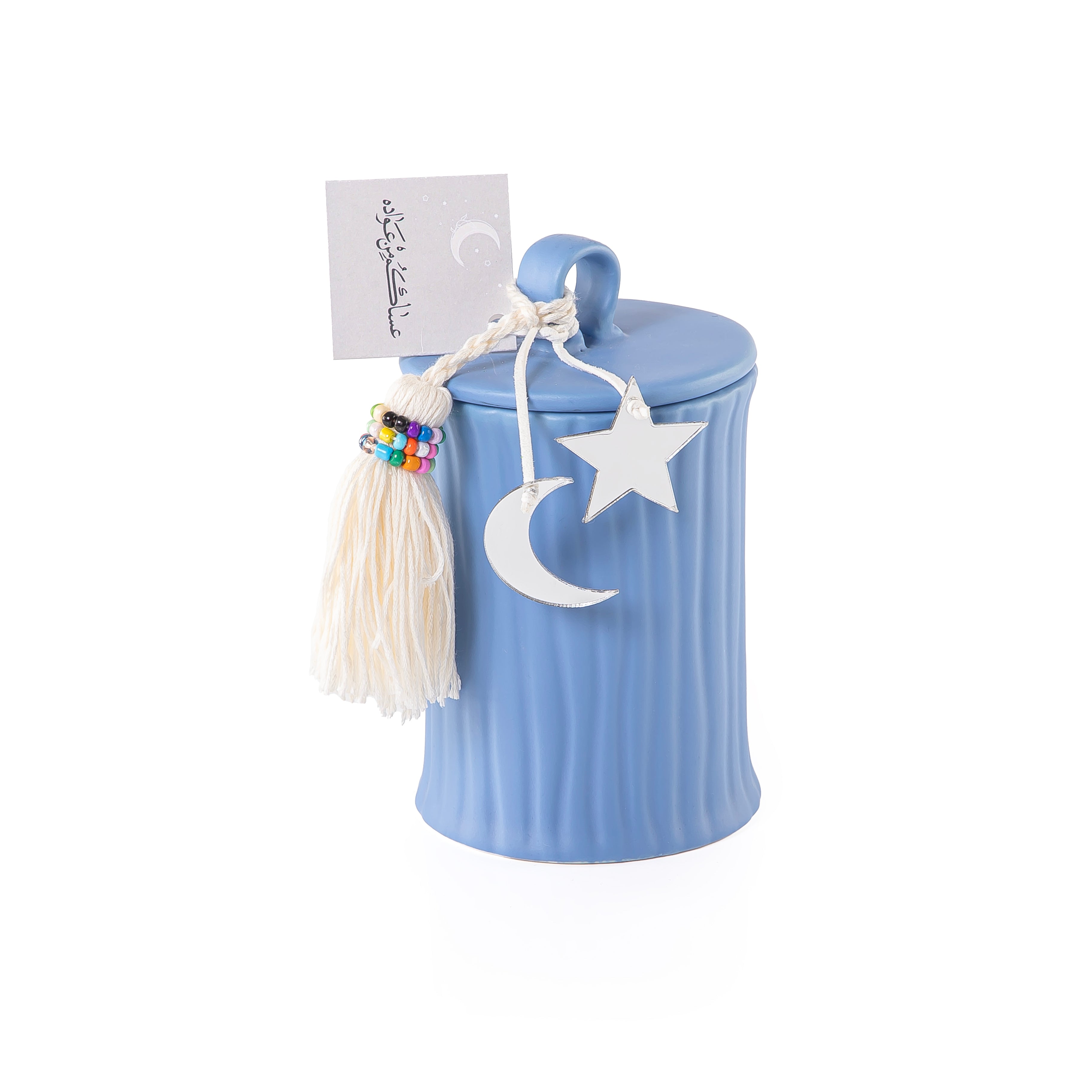 Ceramic Gargee'an Jar with  Cylindrical Wavy Design