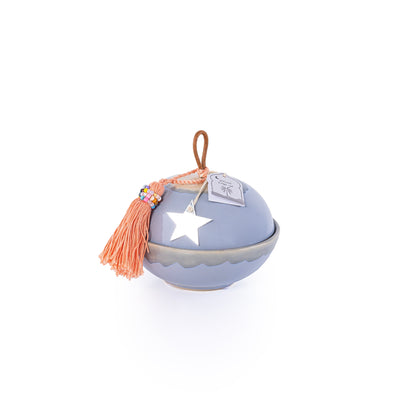 Ceramic Gergean Box With Cover - Purple