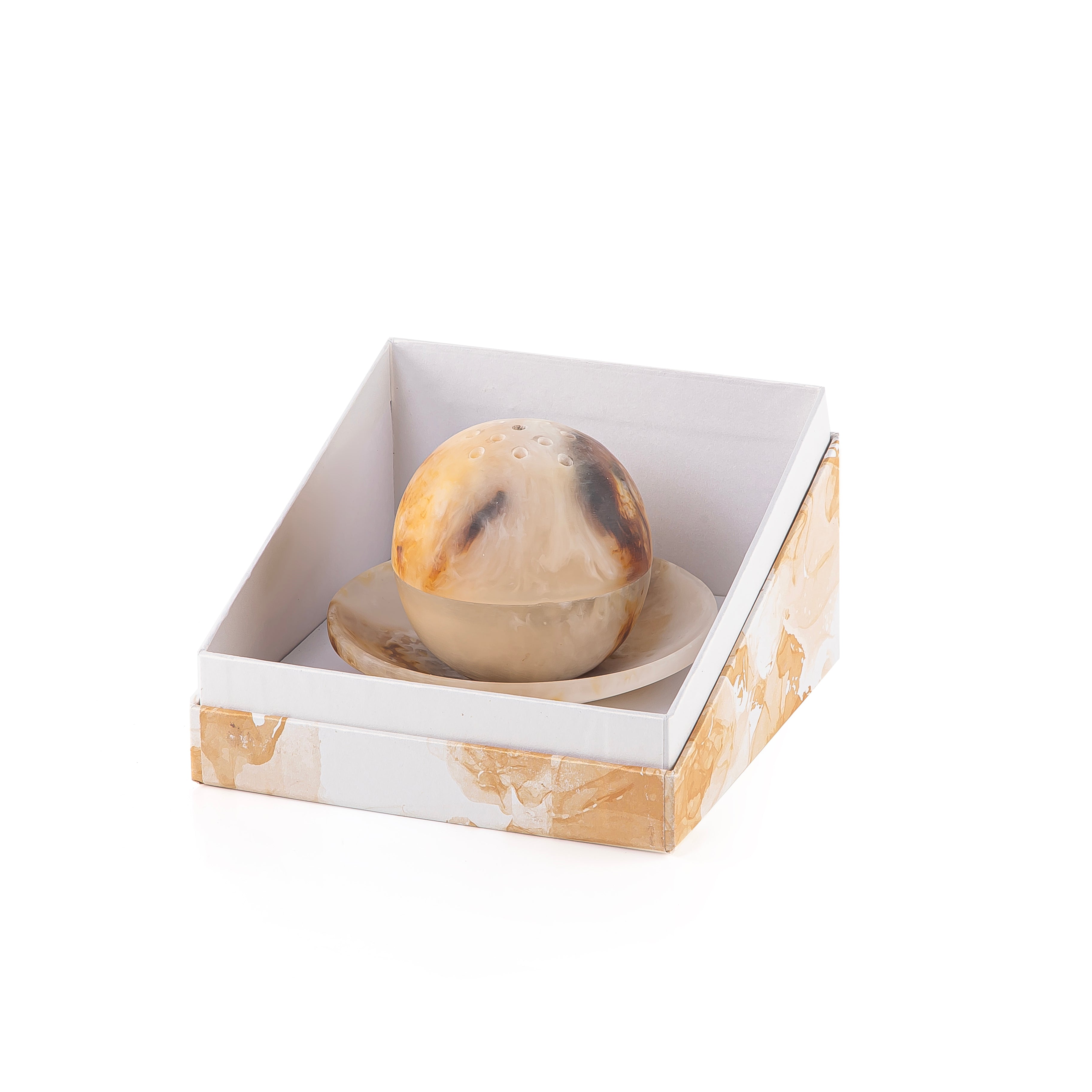 مبخر من الراتنج مع بوكس هدايا اكريليك