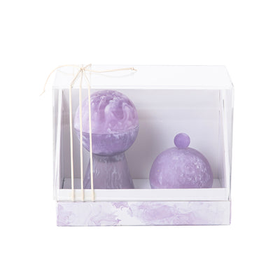 Set of resin mabkhar with aclyric gift box