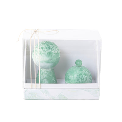 Set of resin mabkhar with aclyric gift box