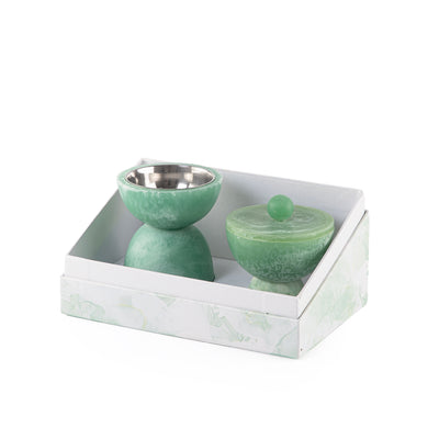 Set of resin mabkhar with aclyric gift box