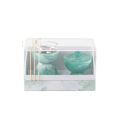 Set of resin mabkhar with aclyric gift box