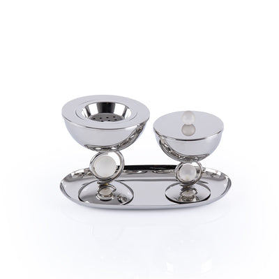 Luxury Metal Mabkhar Set of 3 pcs - Silver