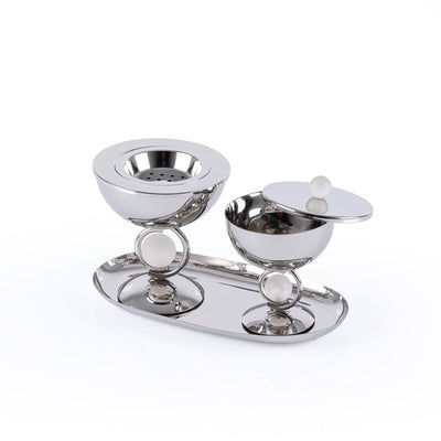 Luxury Metal Mabkhar Set of 3 pcs - Silver