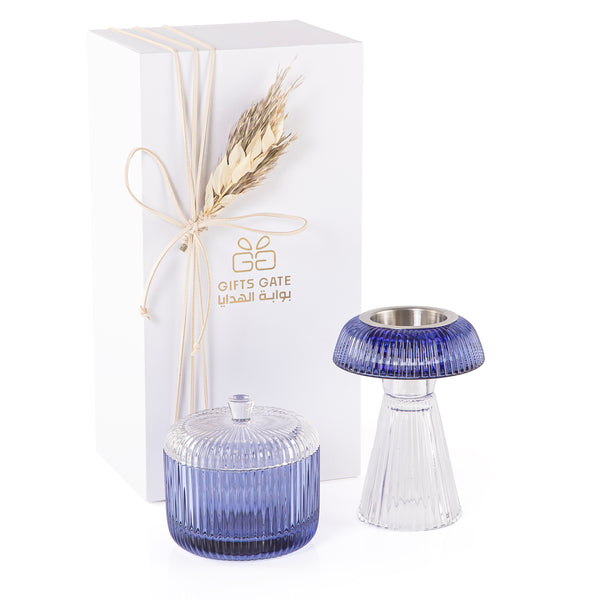 Crystal mabkhar set - purple
