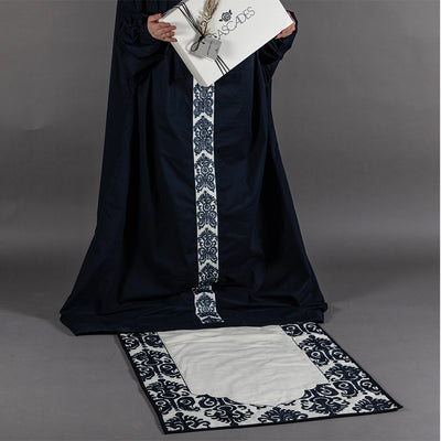 Cotton Prayer Set with Dress and Rectangular Prayer Mat in Gift Box