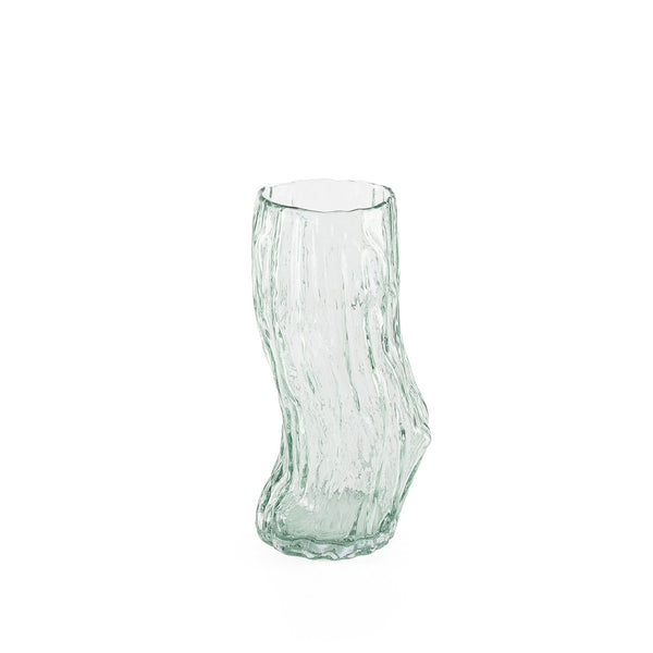 Traditional transparent glass vase