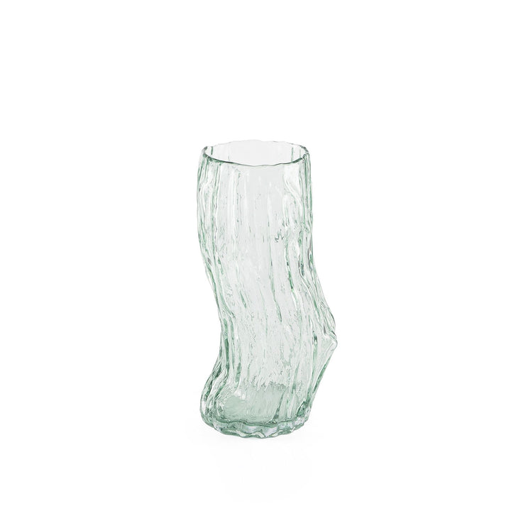 Traditional transparent glass vase
