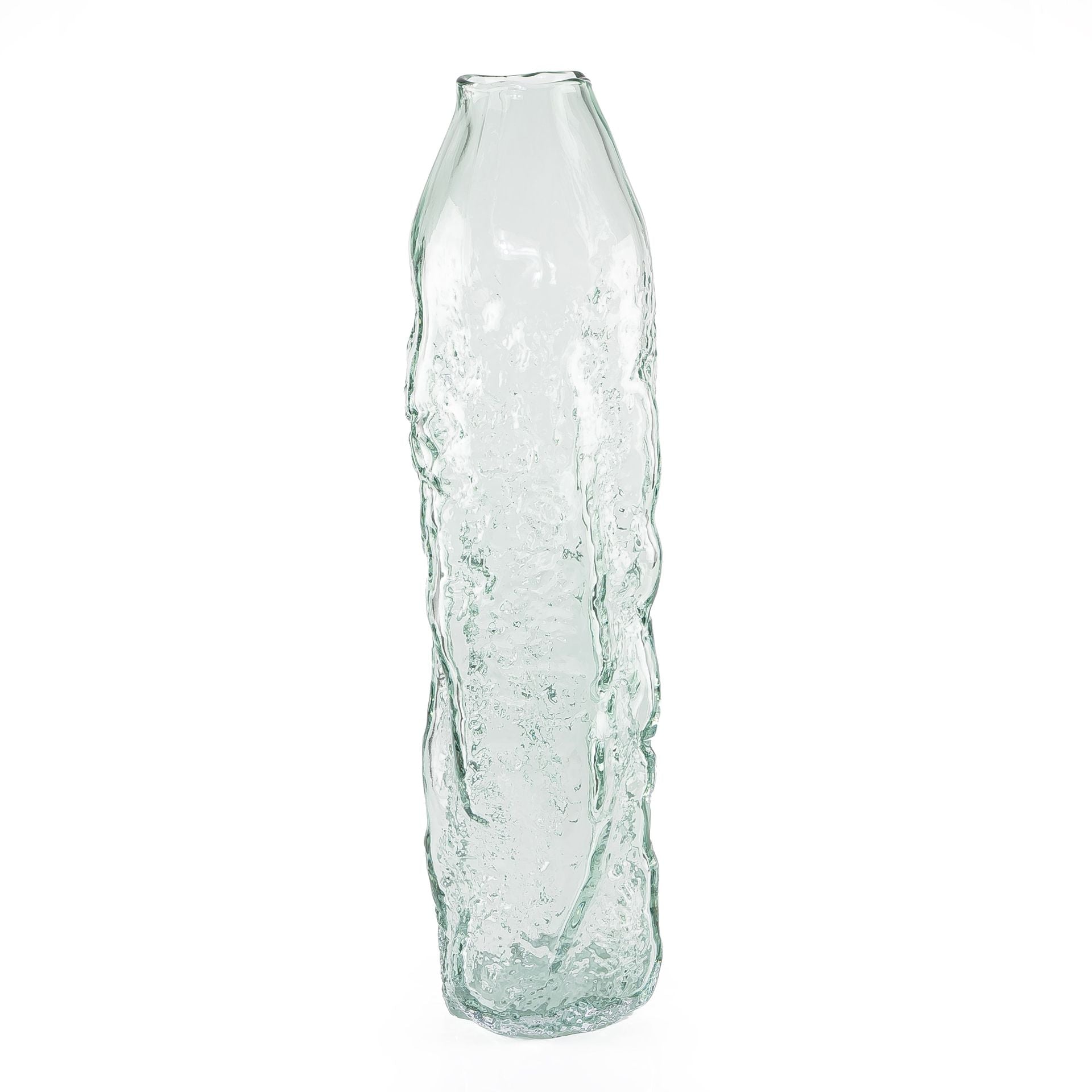 Traditional transparent glass vase