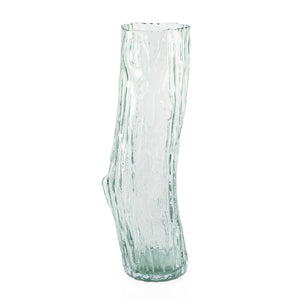 Traditional transparent glass vase