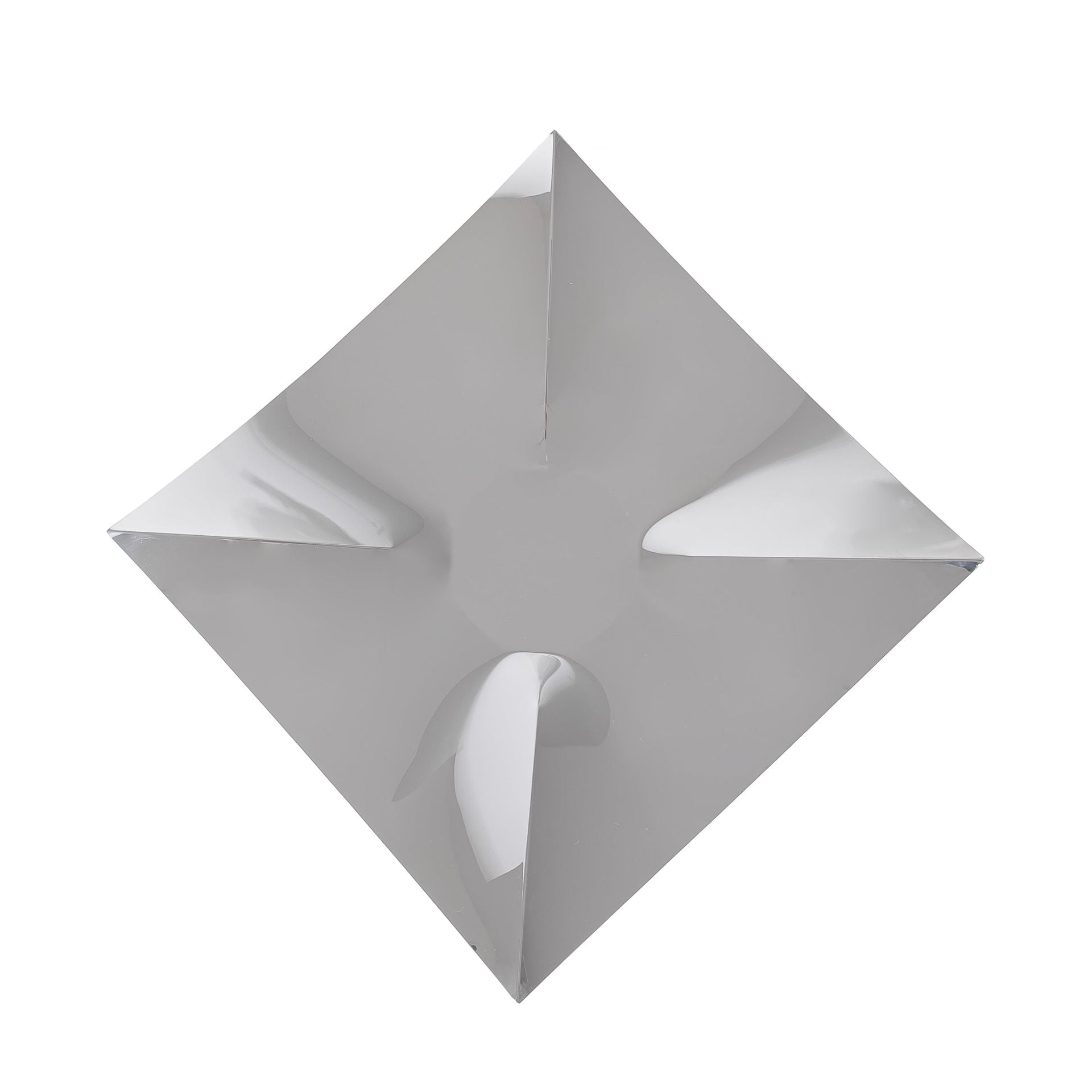 صينية تقديم معدنية أنيقة بلمسة فضية - وسط